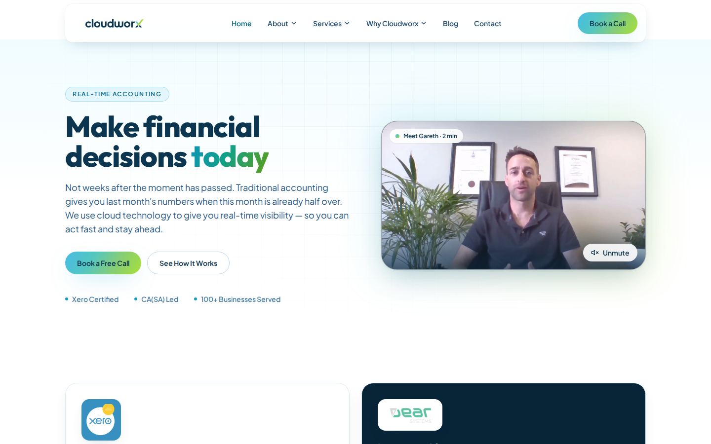 Cloudworx website built by Webders